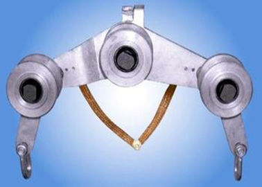 خرید Three Wheel Structure Transmission Line Stringing Tools Earthing Pulley Block and Tackle online manufacture