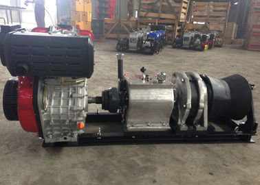 خرید Tower Erection Tools 5 Ton Speedy Diesel Engine Wire Rope Winch For Cable Pulling online manufacture