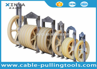خرید Transmission Line Stringing Tools Three Wheel Bundled Conductor Pulley Stringing Block online manufacture