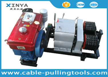 خرید Double Drum Hoist Winch 5 Ton with Diesel Engine for tower erection online manufacture