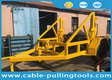 خرید 3T - 10T Heavy duty suspension cable drum reel carrier trailer for cable pulling online manufacture