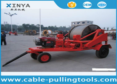خرید 3 - 8T Multi function Full Cable Drum Trailer Machine for electric power construction online manufacture