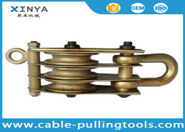 خرید گرد چشم نوع 3T سه چرخ سیم طناب قرقره بلوک ساخته شده از فولاد online manufacture