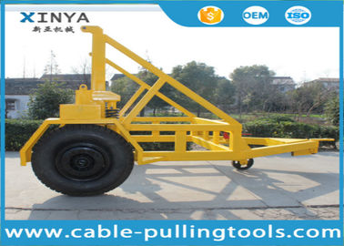 خرید 5 Ton Hydraulic Wire Rope Drum Trailer Cable Reel Trailer Underground Cable Tools online manufacture
