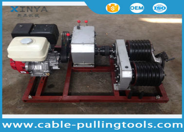 خرید 5T Cable Drum Gasoline Engine Powered Winch For Pulling / Lifting During Tower Erection online manufacture