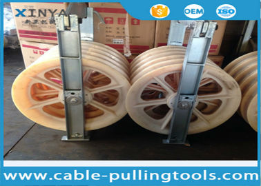 خرید Large Diameter Bundled Conductor Pulley Power Line Stringing Equipment Block With Five Nylon Wheel 660mm online manufacture