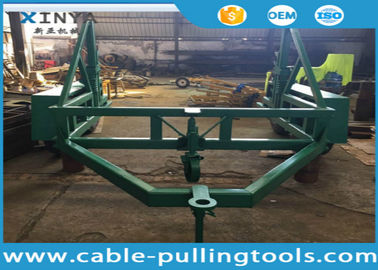 خرید 12 Ton Load Capacity Underground Cable Tools Cable Drum Carrier With Surface Treatment Spray Paint online manufacture