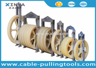 خرید 660mm Diameter Bundled Conductor Pulley Stringing Pulley Block With Nylon Wheel online manufacture