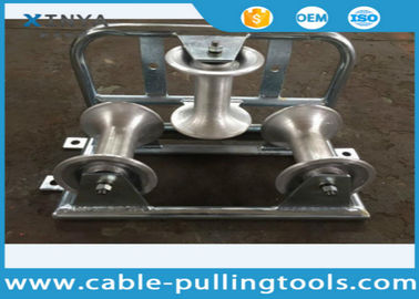 خرید Galvanized Aluminum Heavy Duty Triple Corner Cable Roller , Rated Load 10KN online manufacture