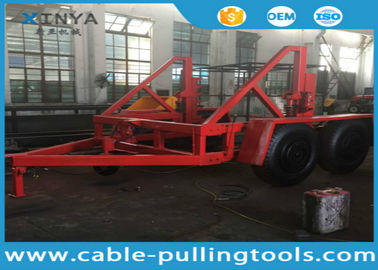 خرید 12 Ton Capacity Cable Drum Trailer Underground Cable Tools With Hand Brake and Air Brake online manufacture