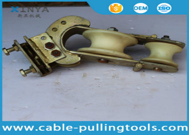 خرید 20KN Crossarm Mounted Transmission Line Stringing Tools Three Purpose Stringing Pulley Block online manufacture