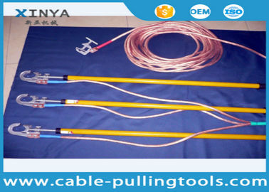 خرید 110 KV Earthing Device Safety Tools Electrician 220KV With Copper Wire / Ground Clip online manufacture