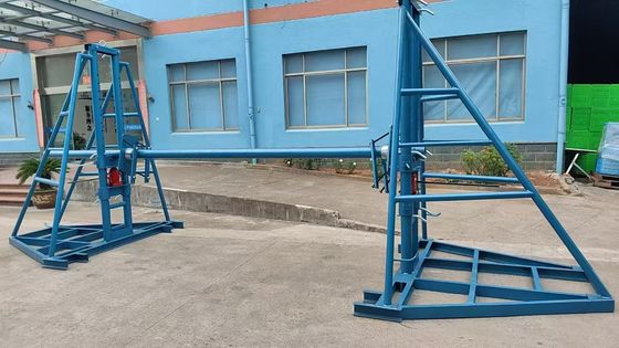 خرید 5 Ton Hydraulic Cable Drum Jack Stand with 1.5 Meters Lifting Height and 5000 kg Capacity for Overhead and Underground Cable Installation online manufacture