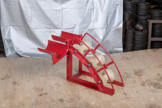 خرید B Series Heavy-Duty Cable Entrance Protection Roller for Underground Cable Pulling with 80-200mm Tube Diameter and 17-23kg Weight online manufacture