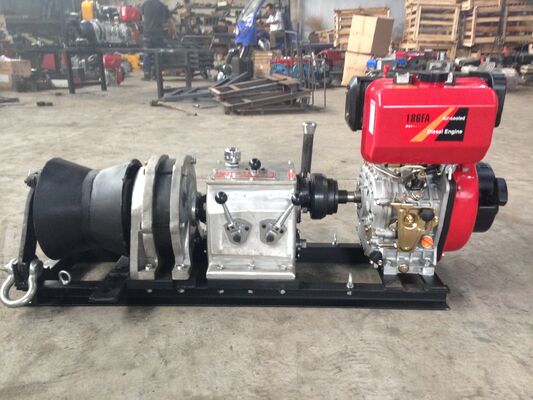 خرید 5 Ton Capacity Diesel-Powered Cable Winch Puller with High-Speed Operation for Transmission Line Installation online manufacture