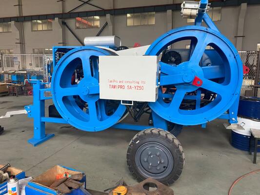 خرید 40KN Hydraulic Conductor Tensioner with 5-Groove Design for Efficient Cable Stringing online manufacture