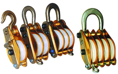 خرید سه چرخ 30KN فولاد بلوک چرخ فلز بلوک برای کشیدن طناب online manufacture