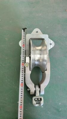 خرید غلتک قدرت بلوک جهانی SH10TY با بار نامی 10KN و چرخ آلومینیومی برای رشته‌بندی خطوط برق هوایی جمع و جور و قابل حمل online manufacture