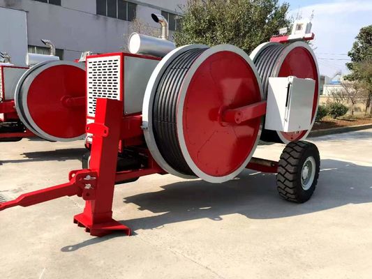 2x50KN هيدرولیک کشش سیم کشش دستگاه برای رشته دو راننده
