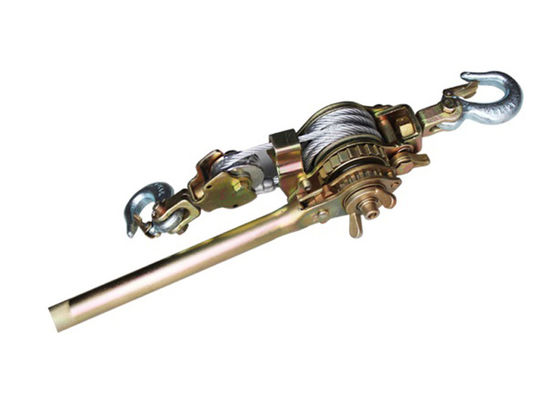 1-3 تن کشنده کابل دستی، کشنده جغجغه ای سیم بکسلی با عملکرد دستی و روکش مقاوم در برابر خوردگی