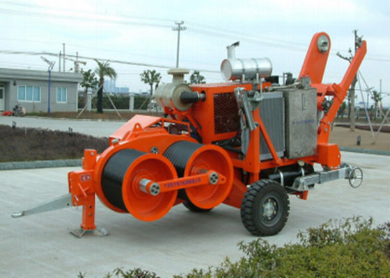 وینچ کشنده کابل هیدرولیک با ظرفیت 220KN، سرعت نامتناهی متغیر و حفاظت خودکار از بیش از حد برای تجهیزات رشته کابل