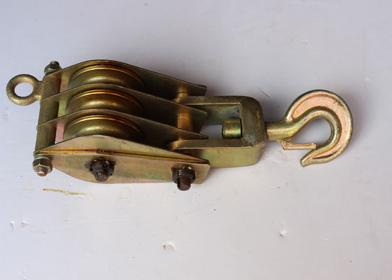 10kN سه چرخ فولاد بلند کردن با قاب گالوانیزه برای نصب برج و استفاده از چرخ بلند