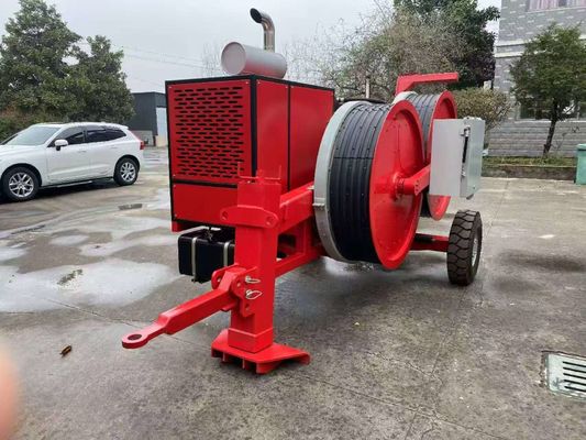 کششگر هیدرولیکی پیوسته 2x50KN با موتور دیزل و کنترل الکترونیکی برای رشته کردن کابل