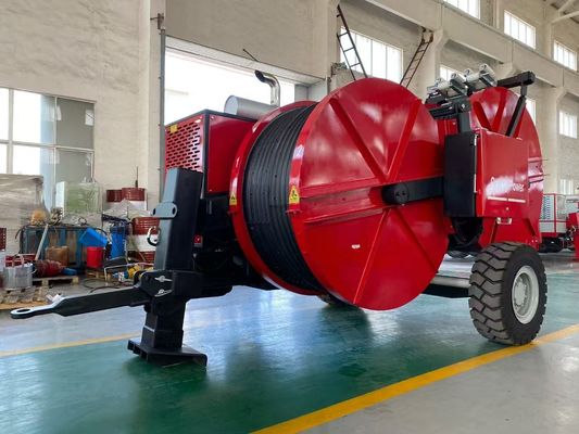 کابل کش هیدرولیکی با کشش پیوسته 2x40KN با انتقال هیدرولیکی و کنترل الکترونیکی برای رشته کردن خطوط هوایی