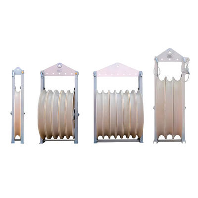 508mm قطر بزرگ MC بلوک رشته نایلون با بار نامی 20-60kN برای کشیدن کابل در ساخت خطوط انتقال